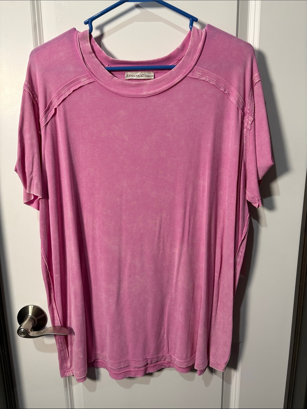 Zenana Outfitters Pink Short Sleeve Tee - NWOT